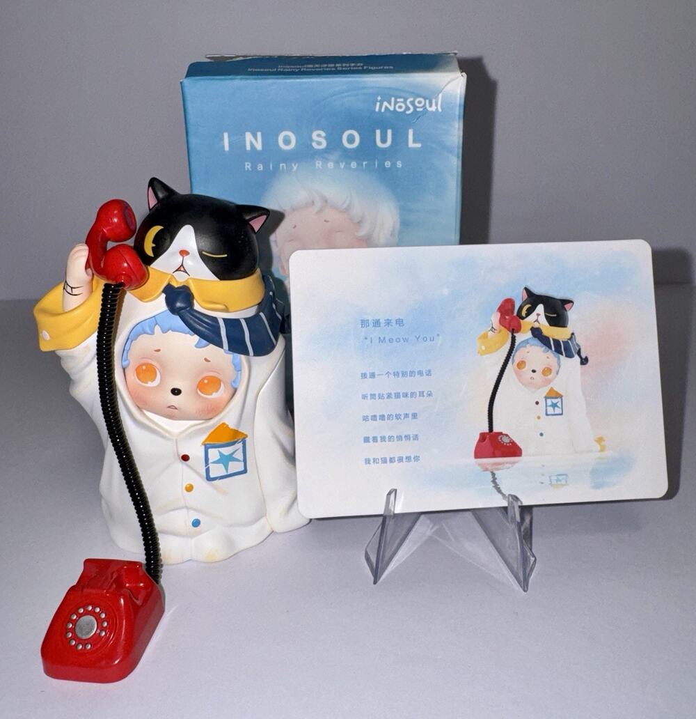 Pop Mart Inosoul Rainy Reveries Series Confirmed Figure Blind Box I Meow You